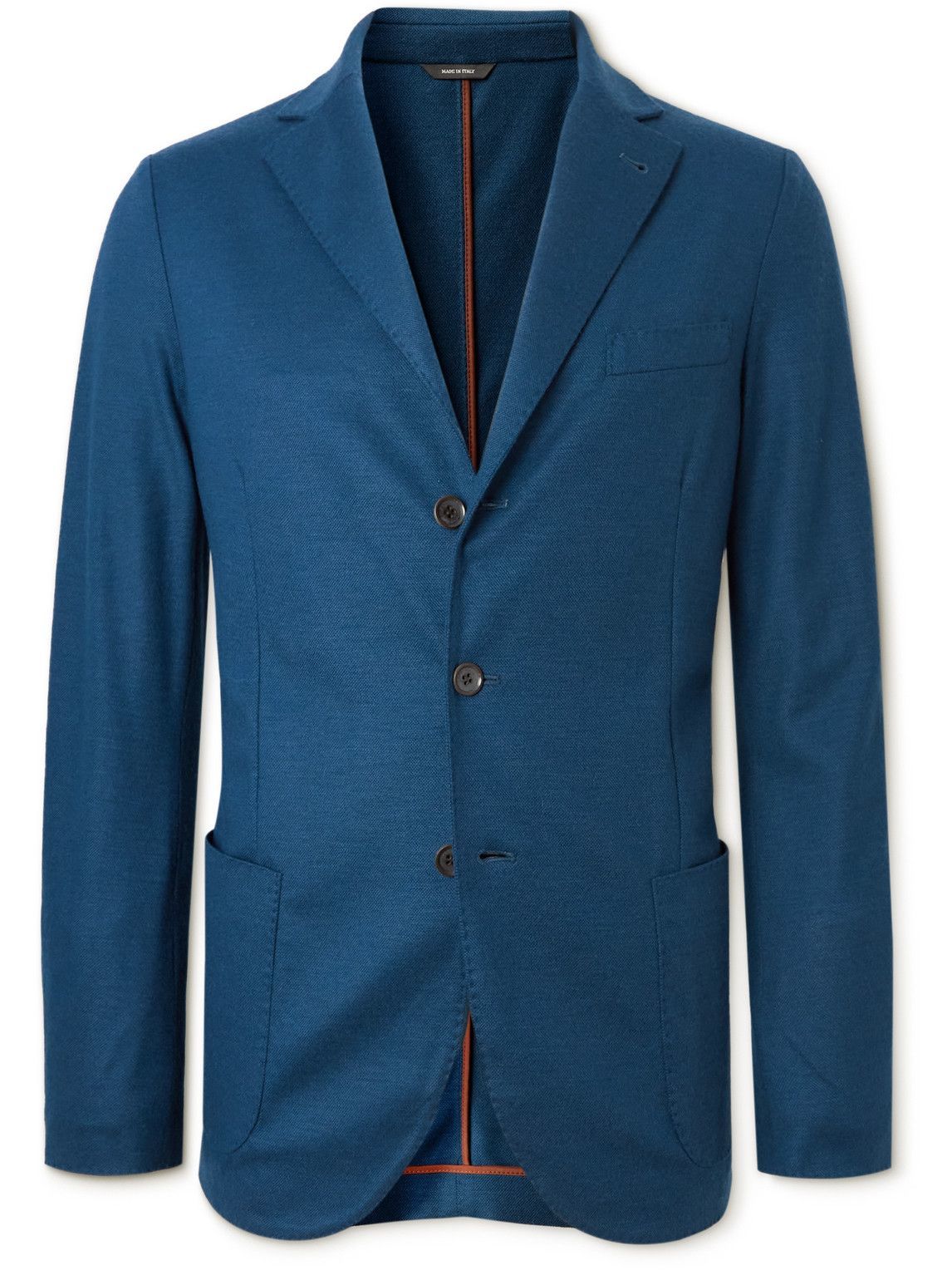 Loro Piana - Unstructured Cashmere-Piqué Blazer - Blue Loro Piana