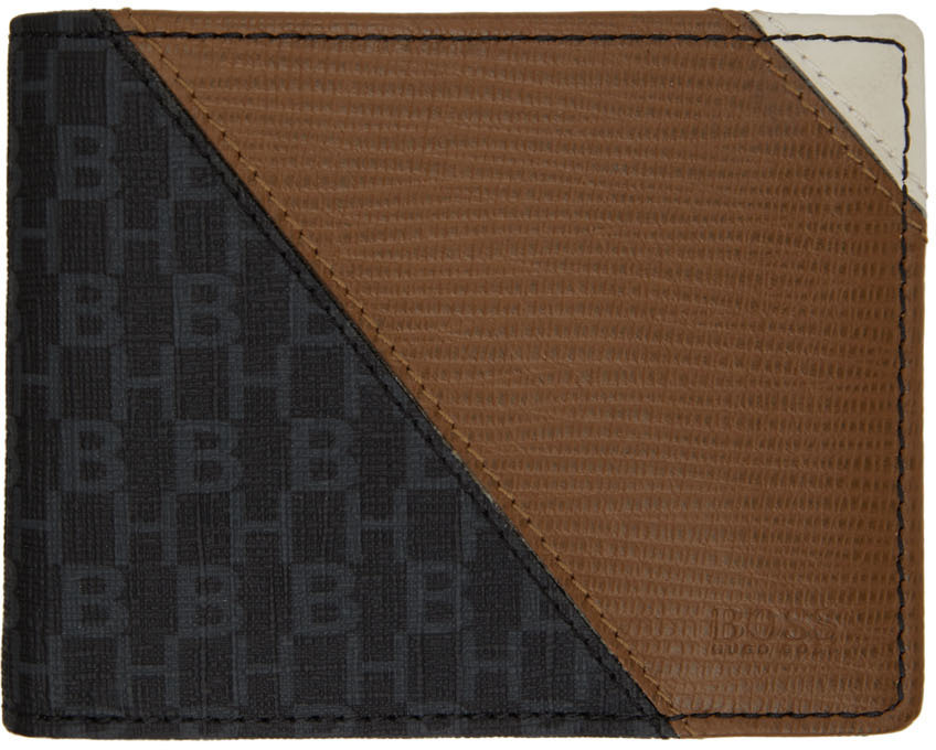 boss brown wallet