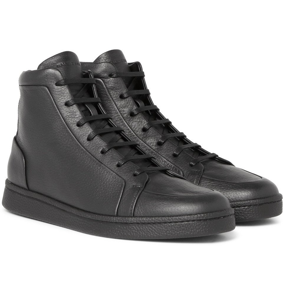 balenciaga leather high top sneakers