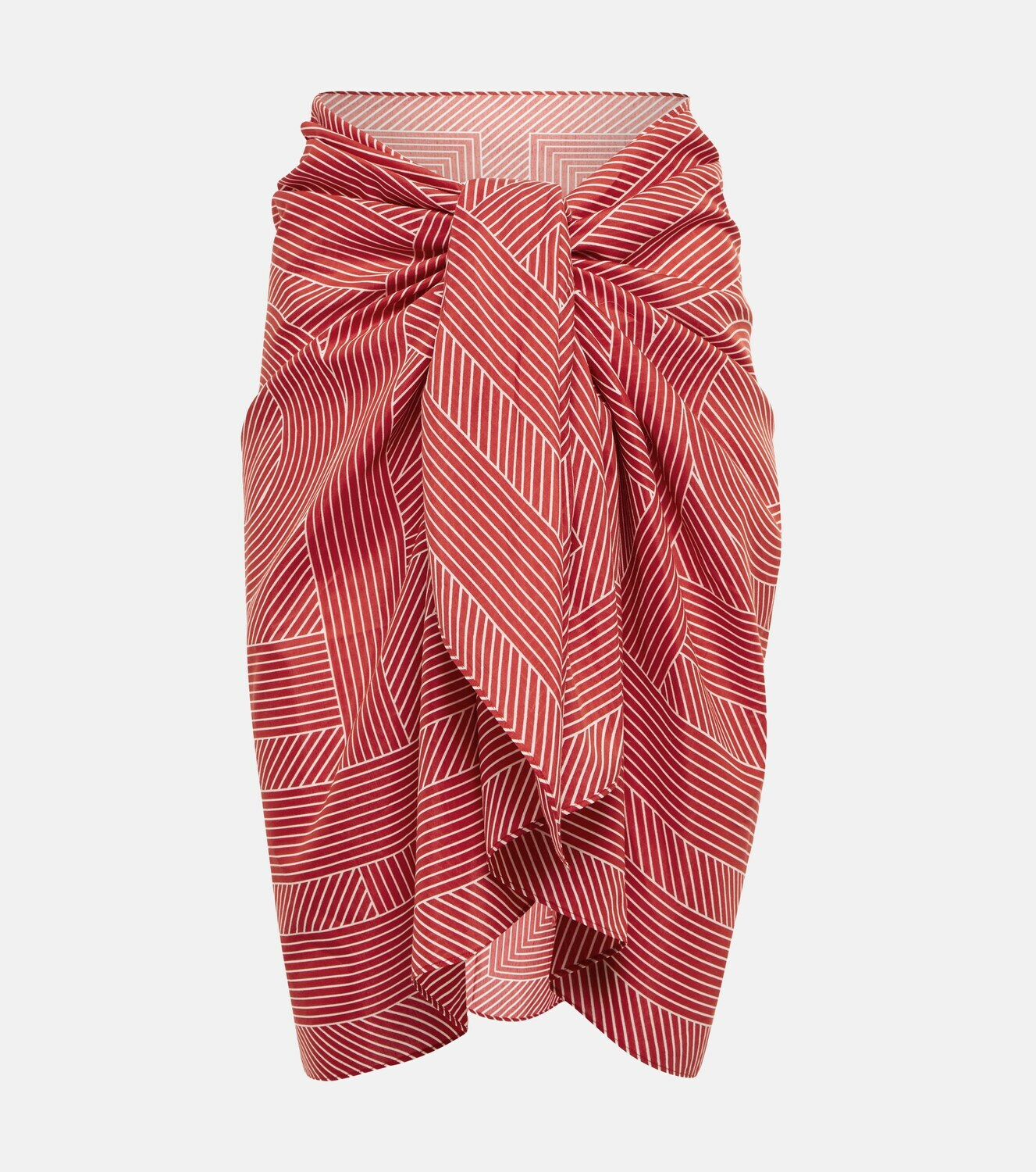 Toteme - Striped cotton and silk sarong Toteme