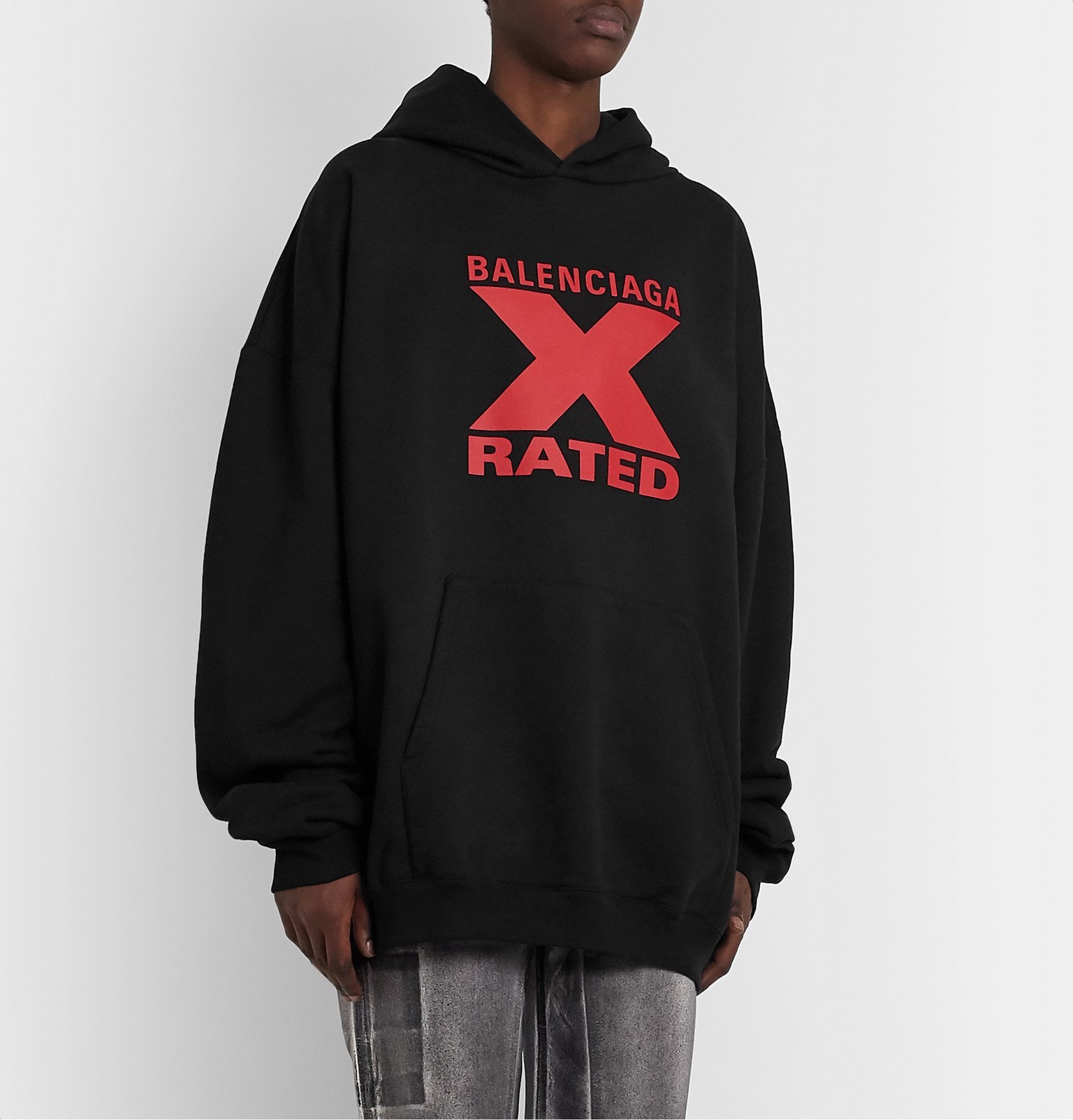 balenciaga hoodie x rated