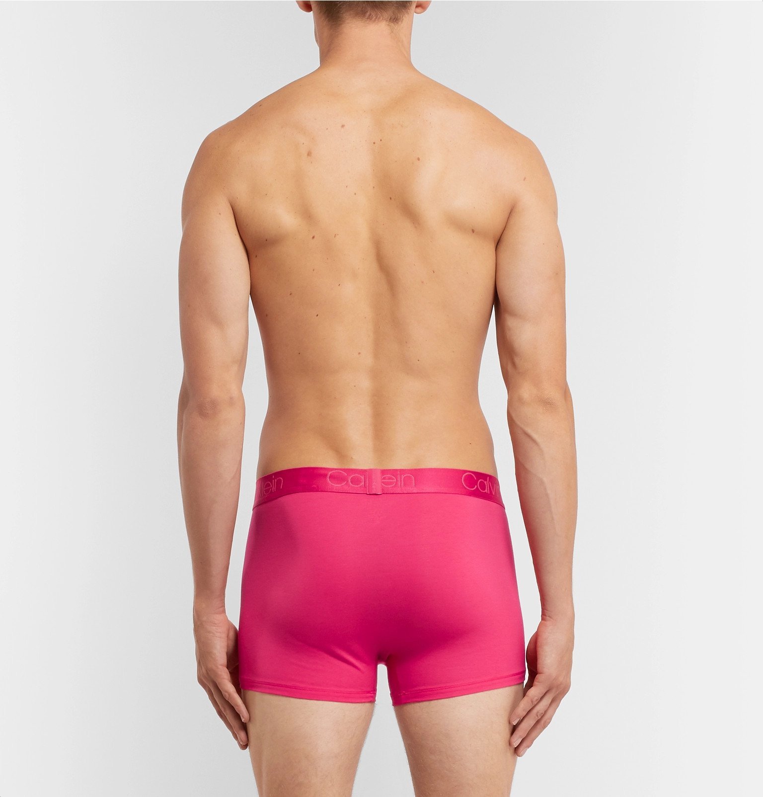 Calvin Klein Underwear - Stretch-Modal and Cotton-Blend Boxer Briefs - Pink  Calvin Klein Underwear