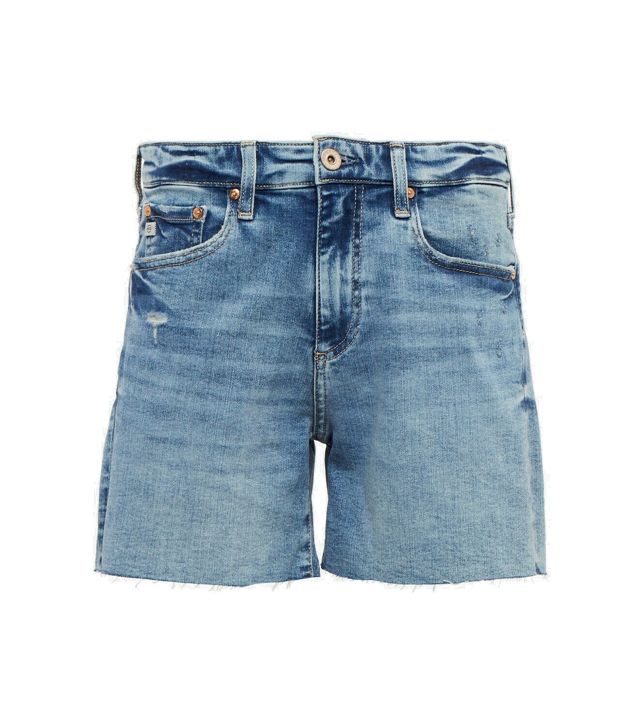 AG Jeans - Ex-Boyfriend mid-rise denim shorts AG Jeans