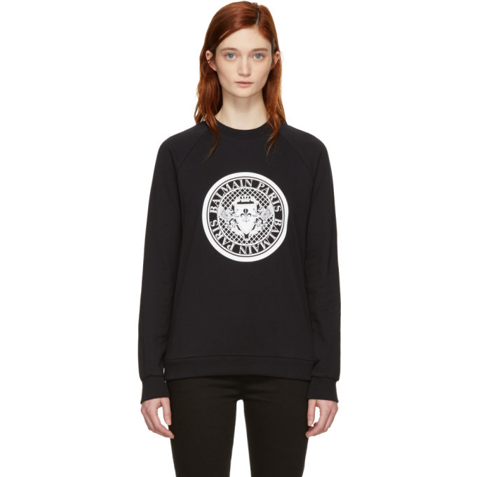 balmain coin logo sweatshirt