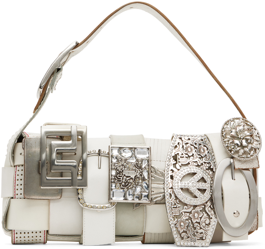 HODAKOVA White Buckle Belt Shoulder Bag