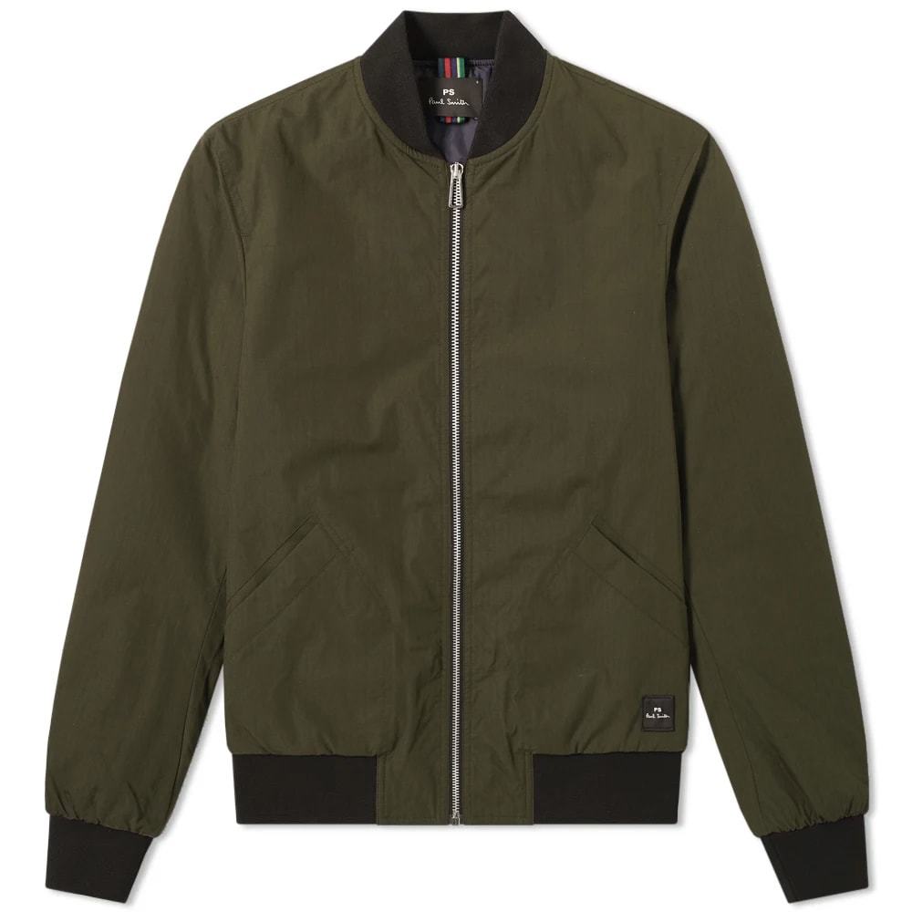 Paul Smith Ripstop Bomber Jacket Khaki Paul & Shark