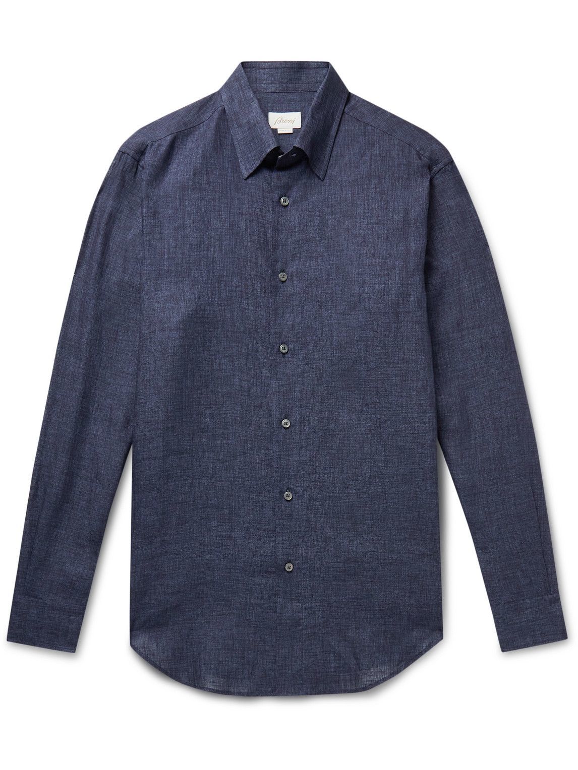 Brioni - Linen Shirt - Blue Brioni