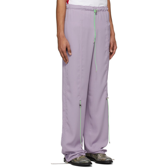 purple jogging pants