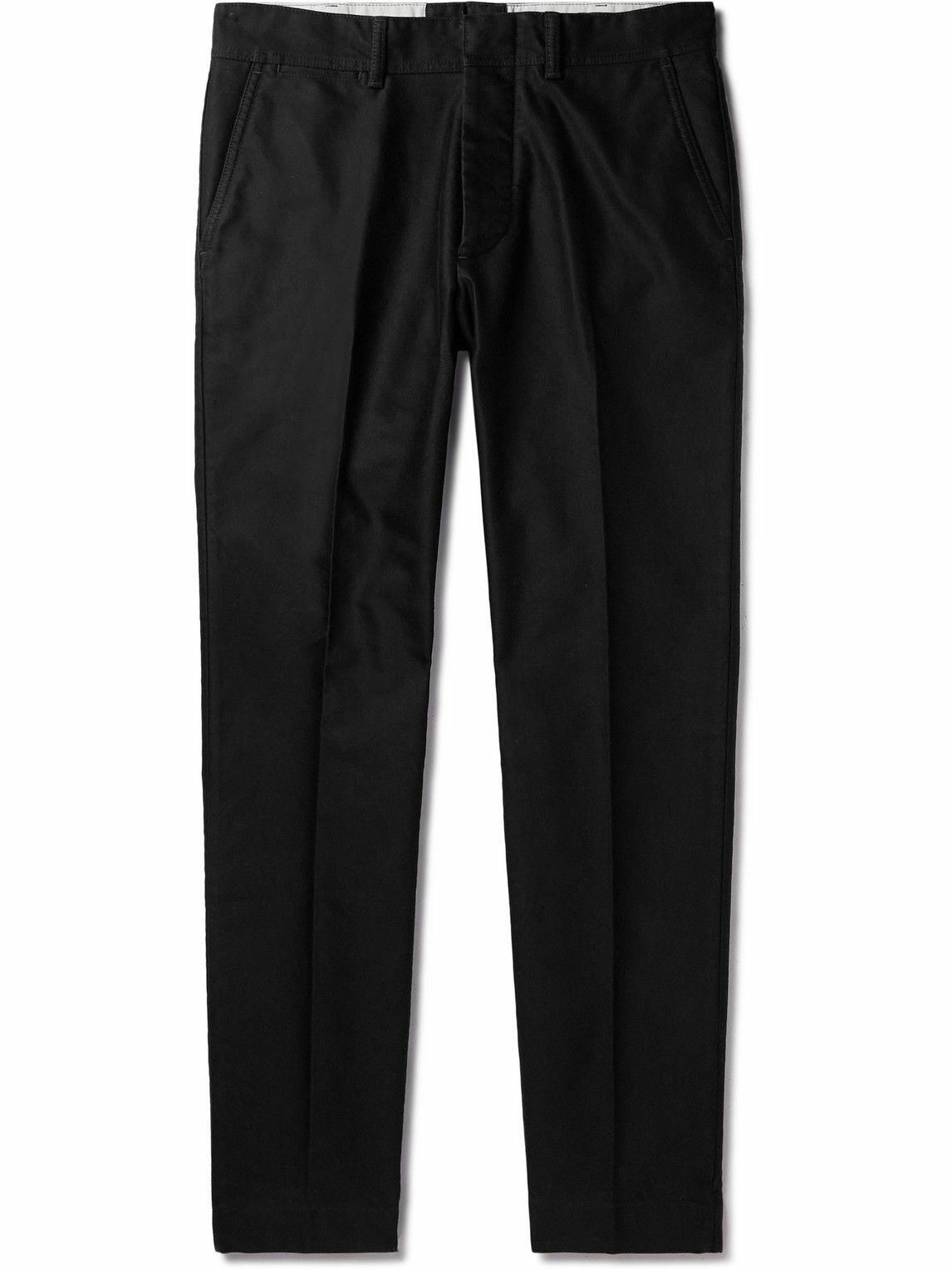 TOM FORD - Tapered Cotton Chinos - Black TOM FORD