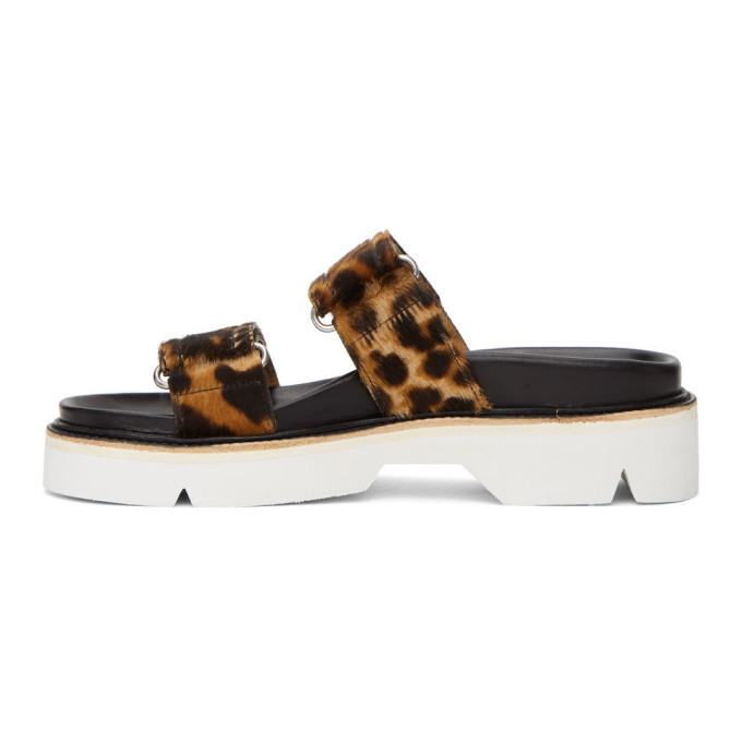black and cheetah sandals