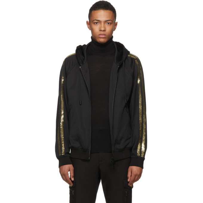 gold sequin hoodie
