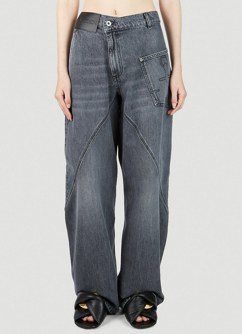 JW Anderson - Twisted Workwear Jeans in Grey JW Anderson