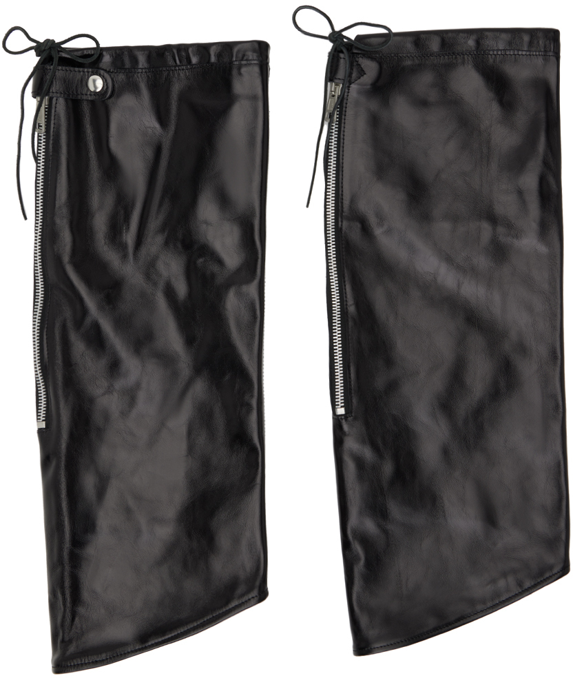 Our Legacy Black High Gaiter Leg Warmers Our Legacy