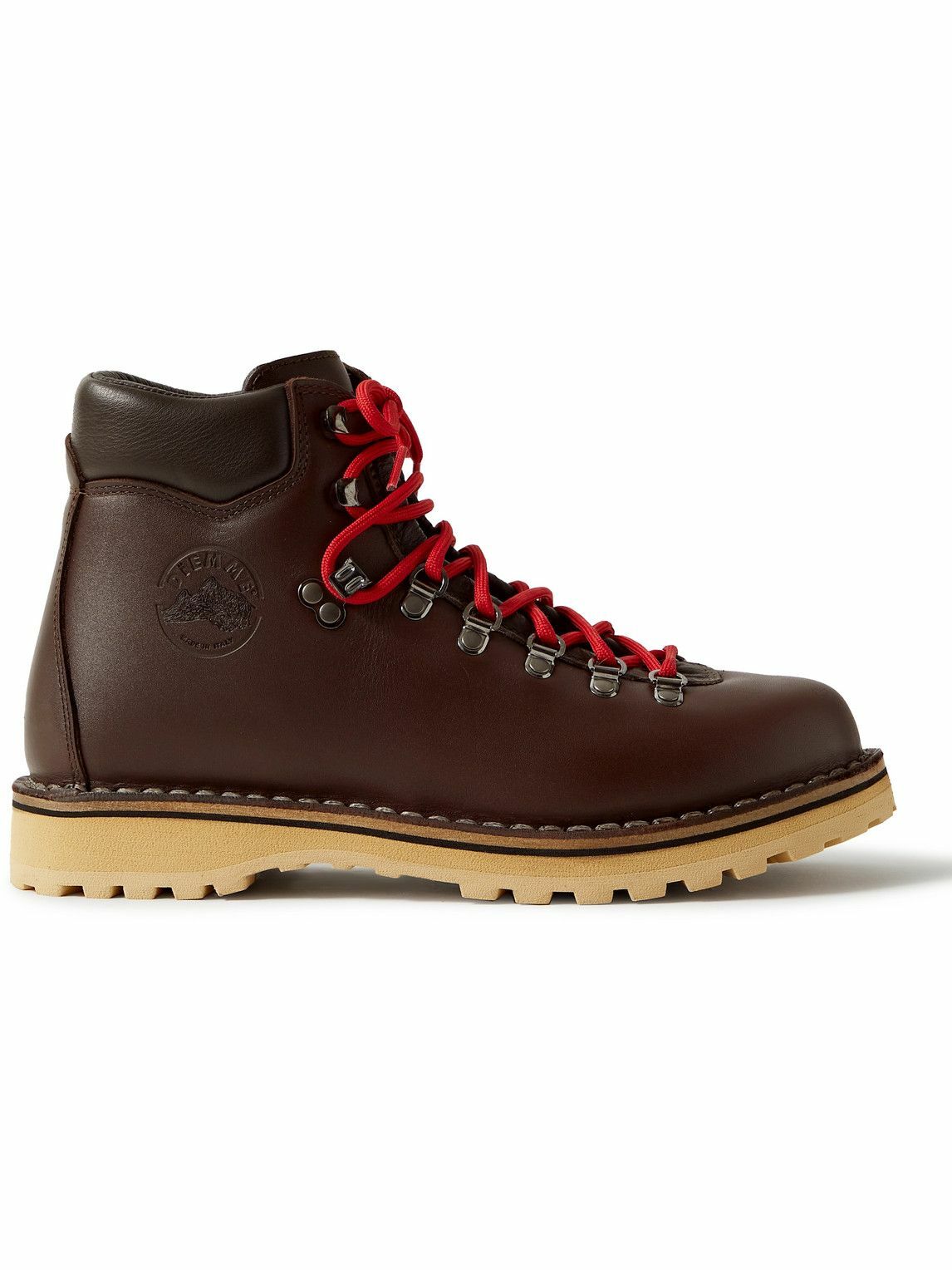 Diemme - Roccia Vet Logo-Debossed Leather Hiking Boots - Brown Diemme