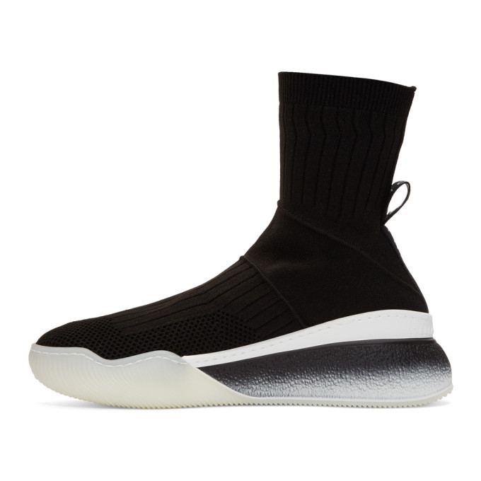 Stella McCartney Black Loop Sock Sneakers Stella McCartney