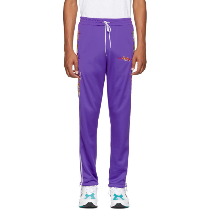Doublet Purple Chaos Embroidery Track Pants Doublet