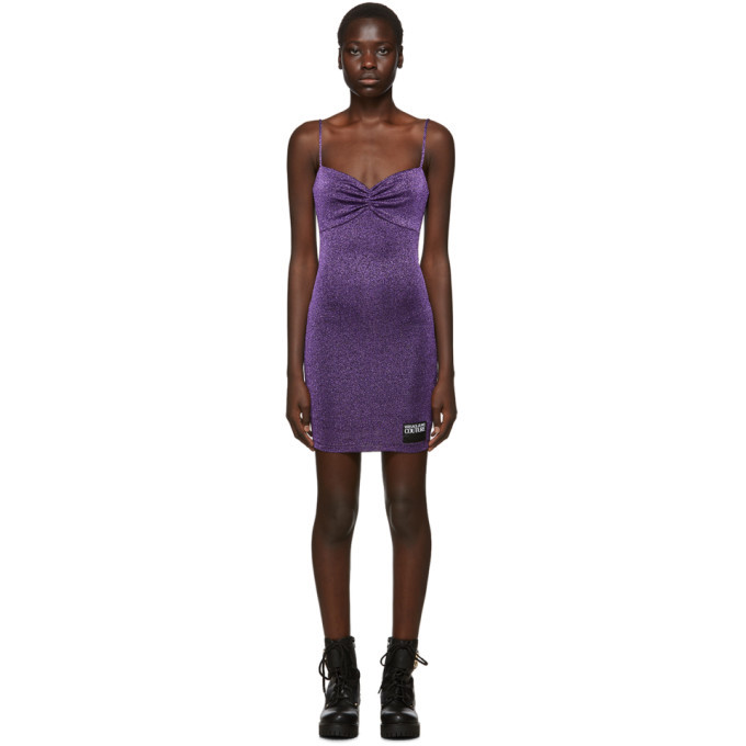 versace purple dress