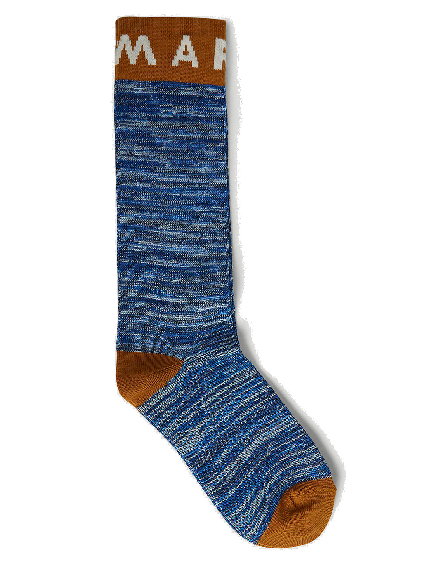 Mouliné Knit Socks in Blue Marni