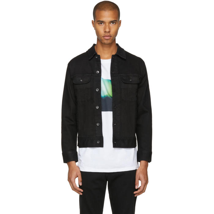 rag and bone black denim jacket