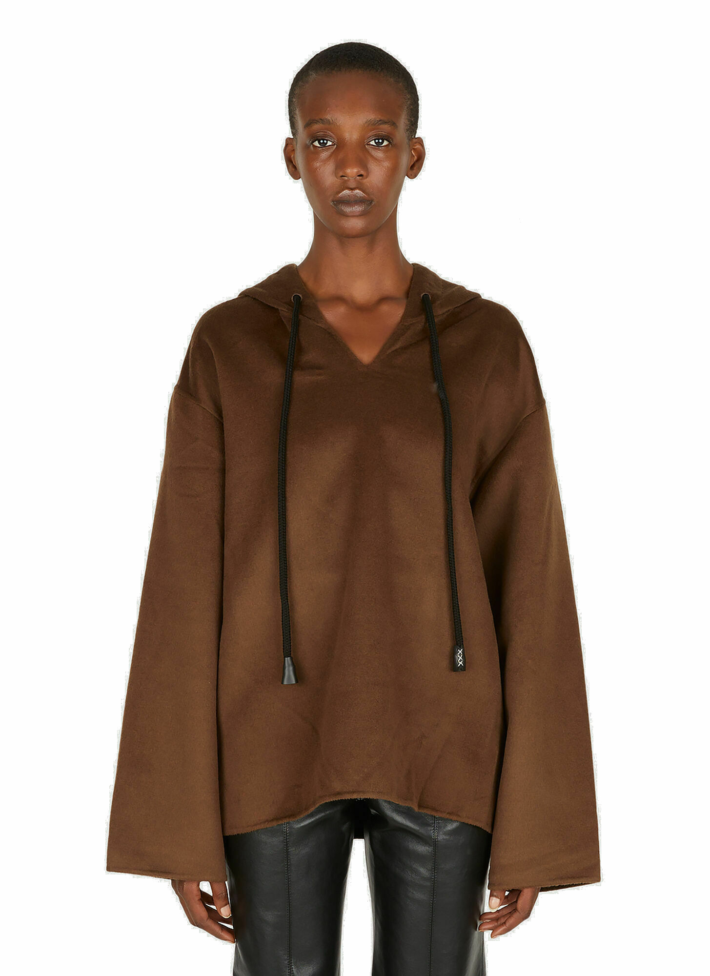 Photo: Moshe Hooded Sweater in Brown