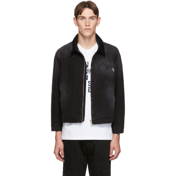 black denim work jacket