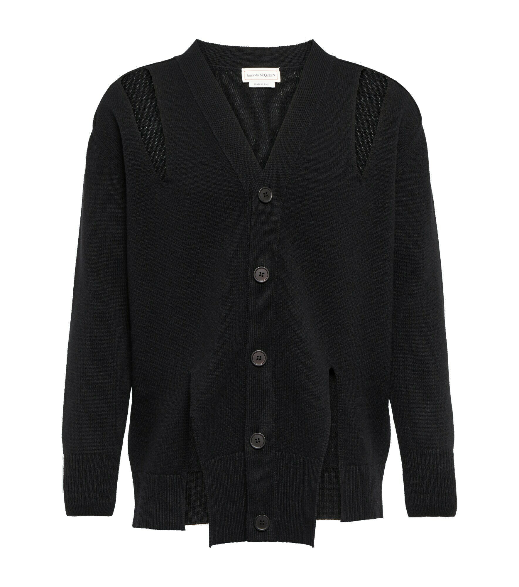 Alexander McQueen - Cut-out wool cardigan Alexander McQueen