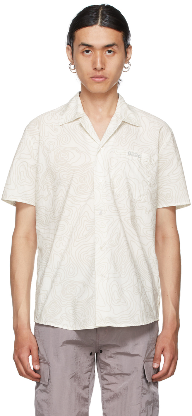 Photo: 032c White & Grey Topos Short Sleeve Shirt