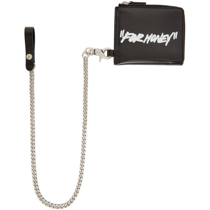 off white chain wallet