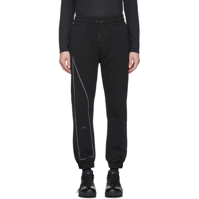 Black reflective sweatpants Clearance