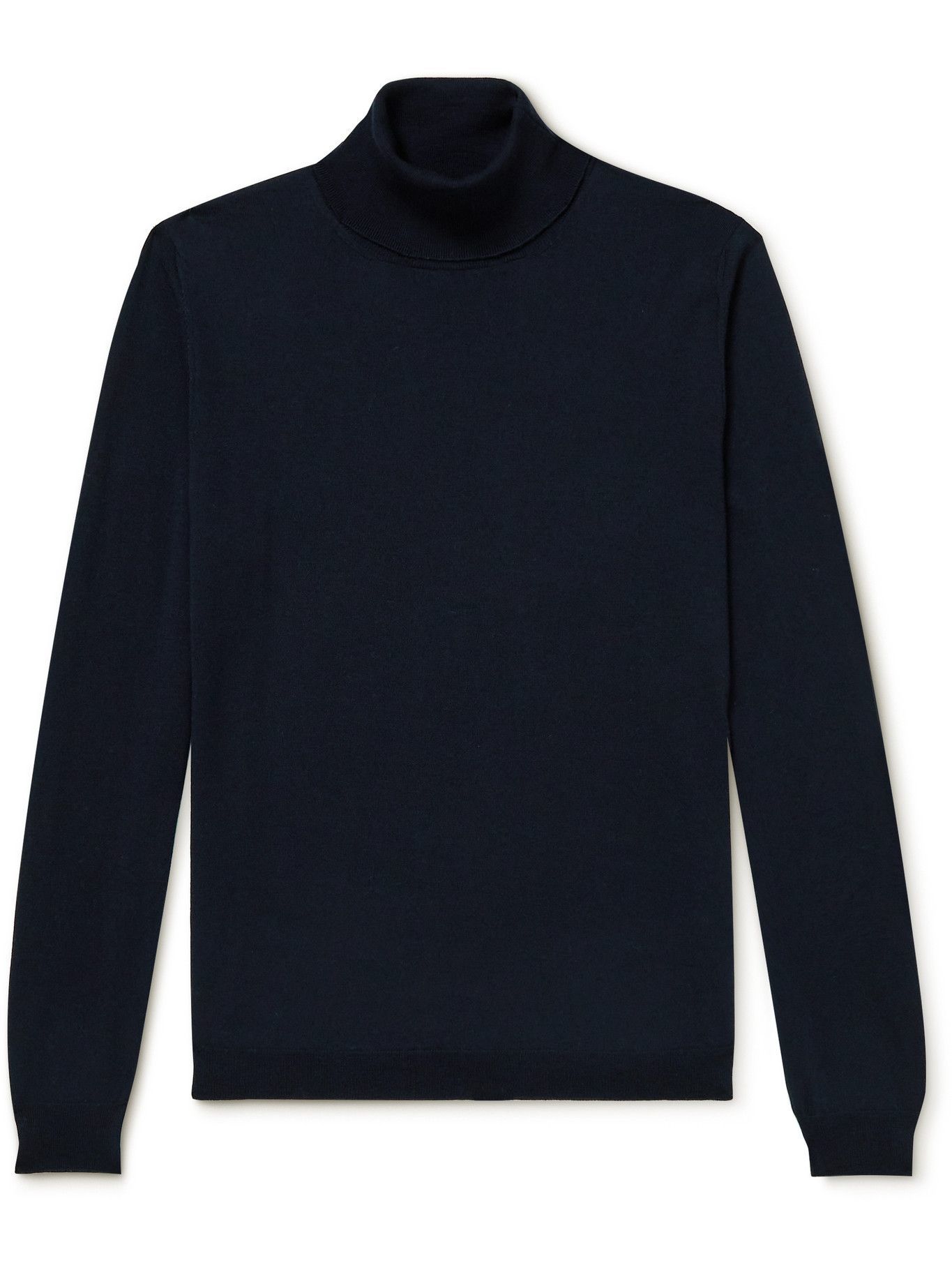 Giuliva Heritage - Vanni Virgin Wool Rollneck Sweater - Blue Giuliva ...