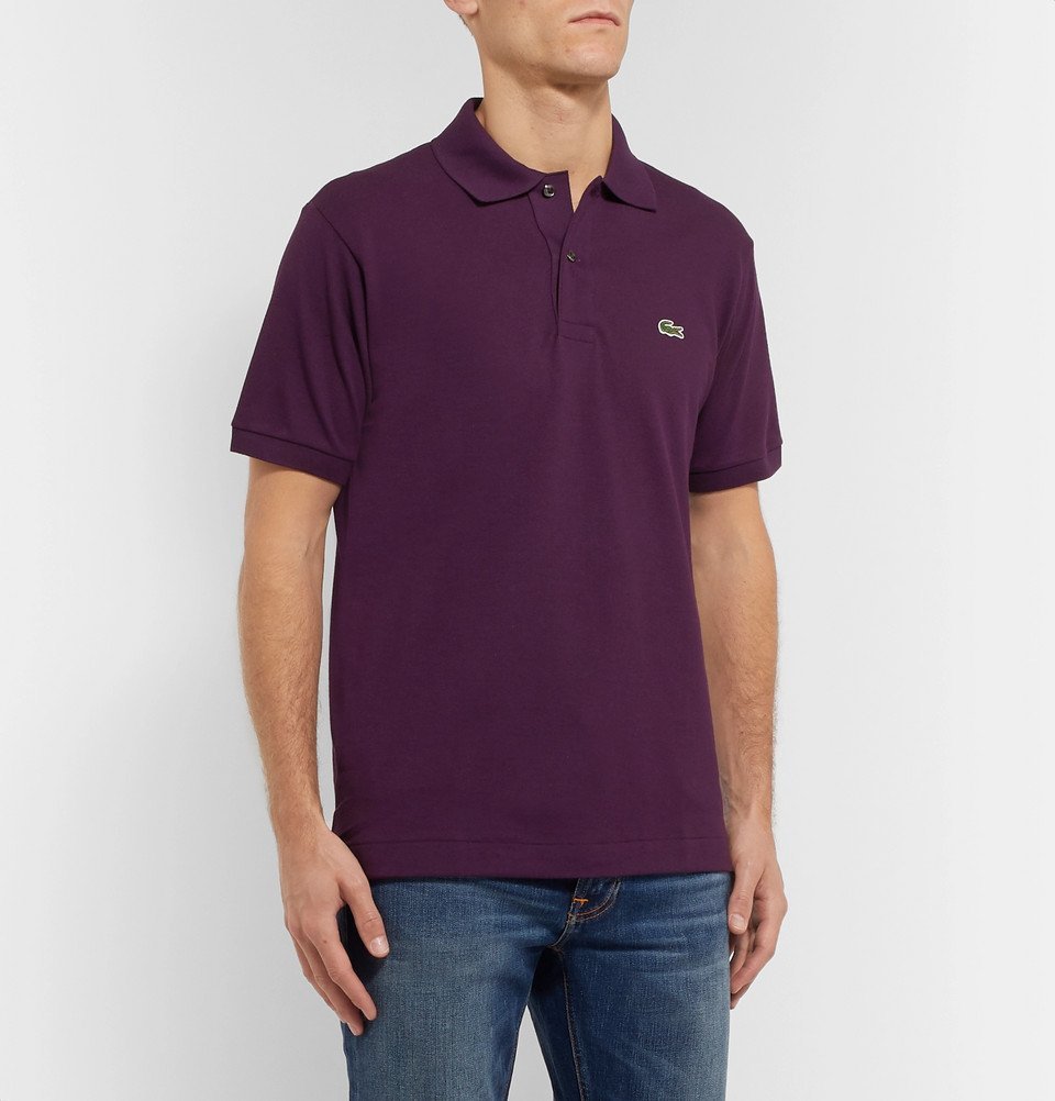 Darmen pack Inloggegevens Lacoste - Cotton-Piqué Polo Shirt - Purple Lacoste