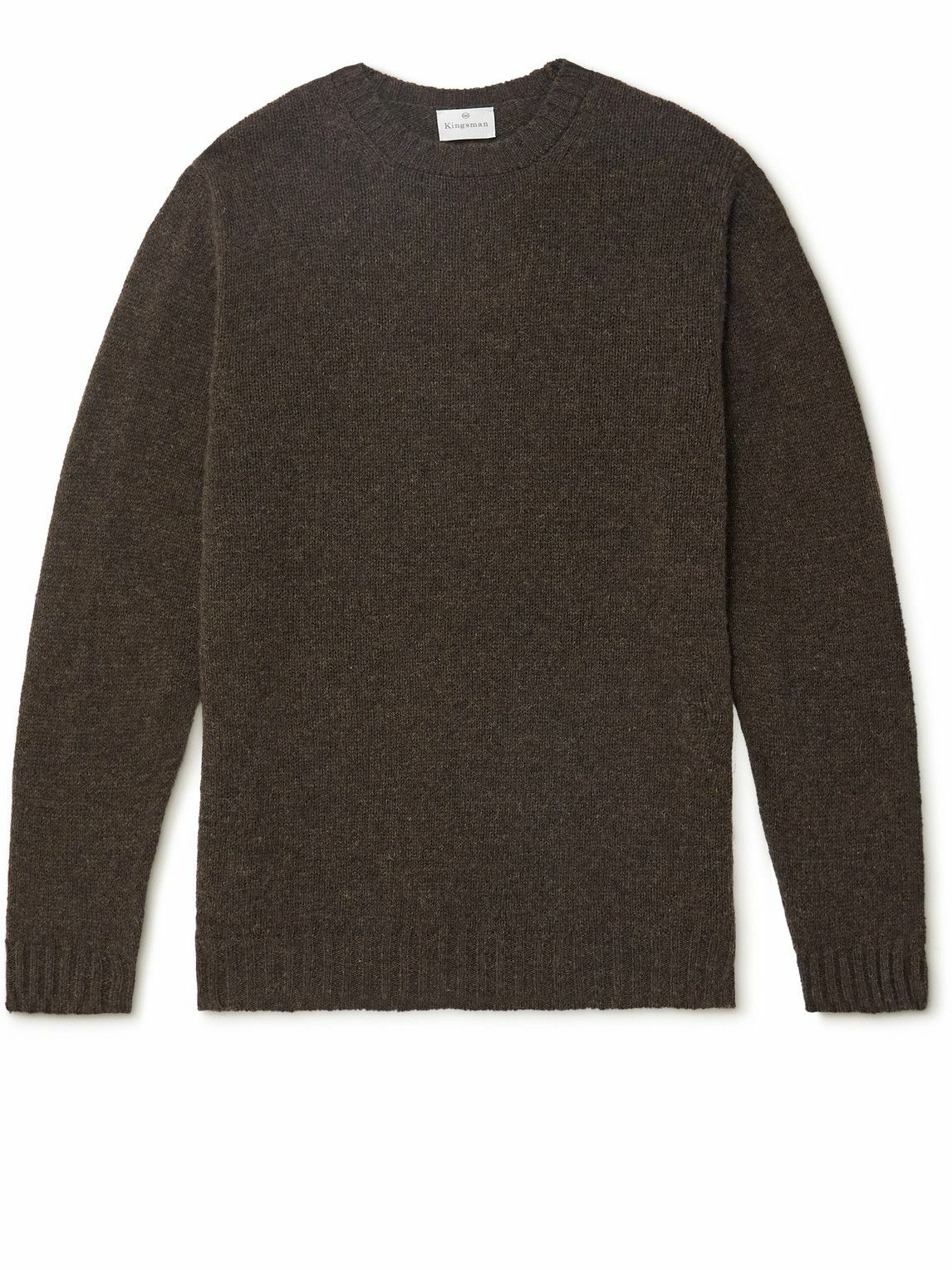 Kingsman - Shetland Virgin Wool Sweater - Brown Kingsman