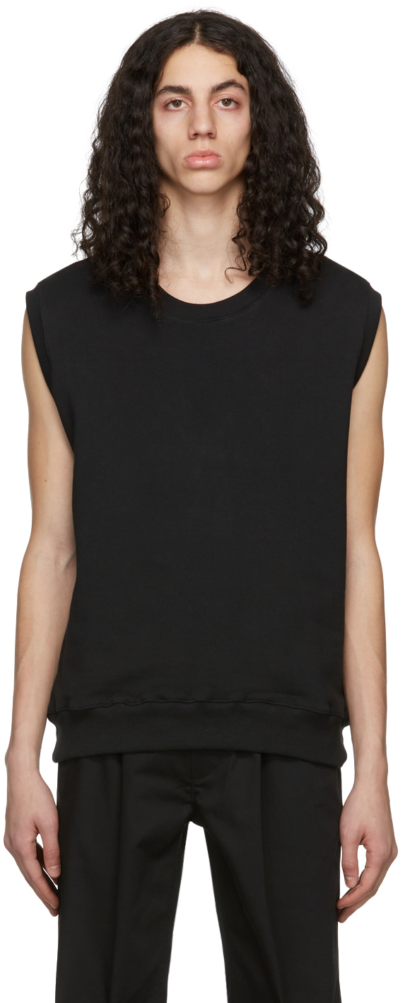 GR10K Black Cotton Tank Top GR10K