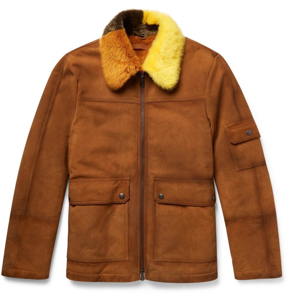 bottega veneta shearling jacket