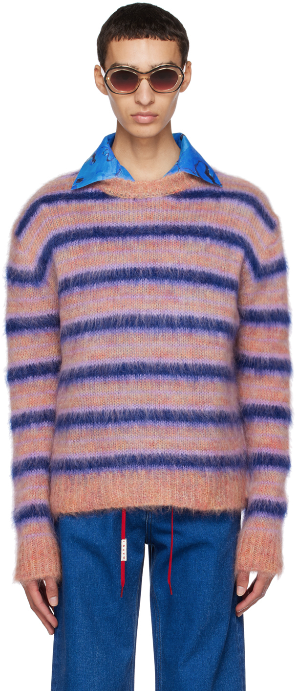 Marni Pink Striped Sweater Marni
