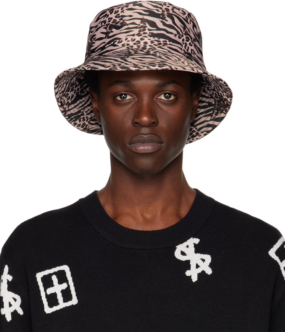 Ksubi Brown Zoo Bucket Hat Ksubi