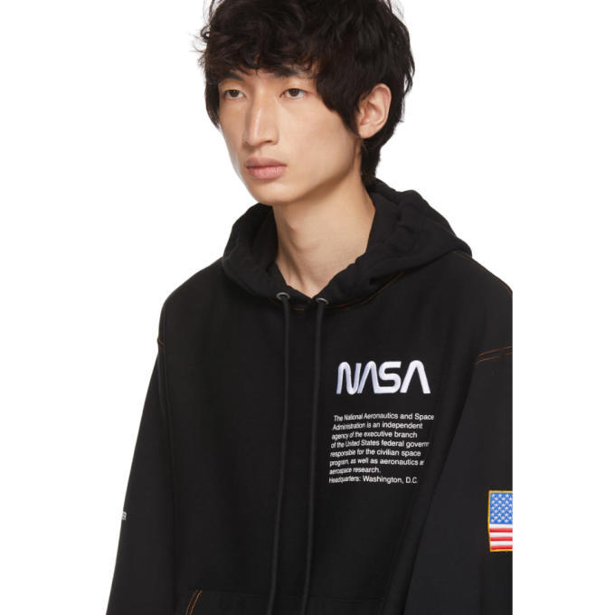 heron preston black nasa hoodie