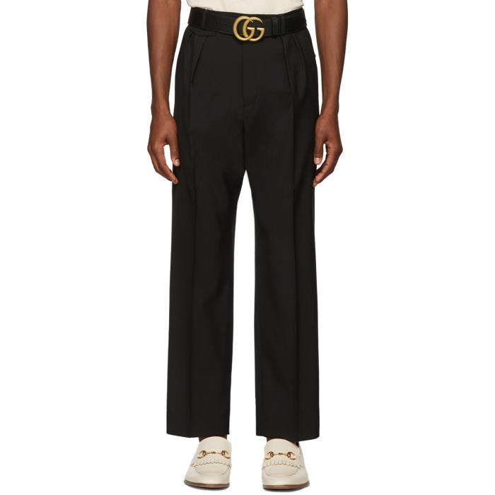 gucci black trousers