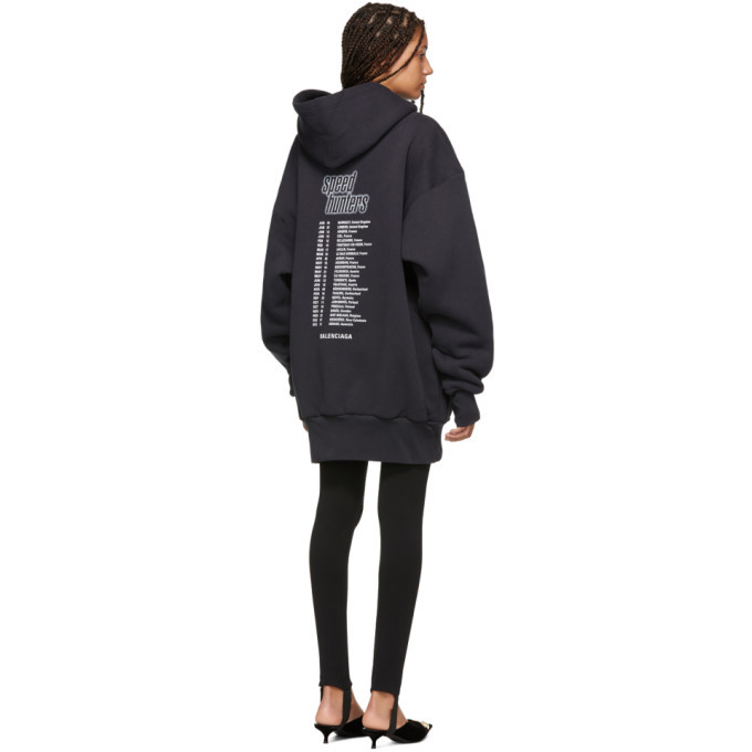 Balenciaga Black Speed Hunters Double Layer Hoodie Balenciaga