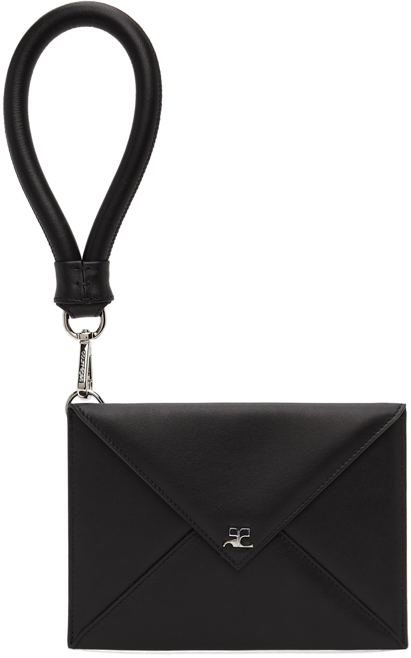 Courrèges Black Large Envelope Pouch Courreges