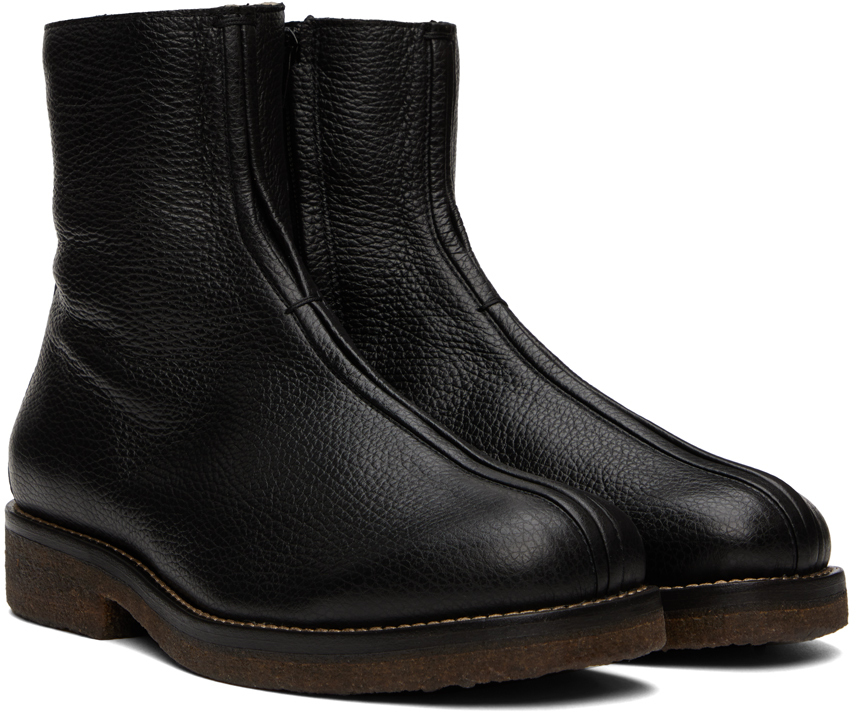 Lemaire Black Leather Chelsea Boots Lemaire