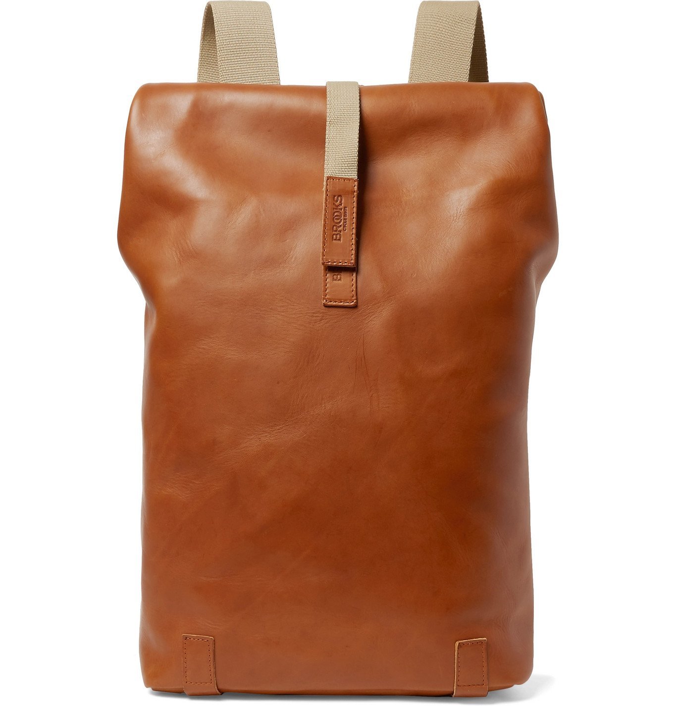 brooks leather backpack