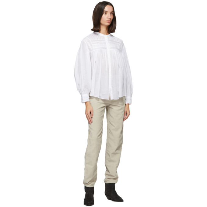 Isabel Marant Etoile White Plalia Shirt