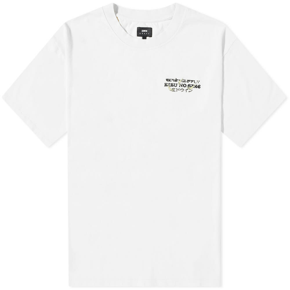 Edwin Men's Kiku No Sake T-Shirt in Whisper White Edwin