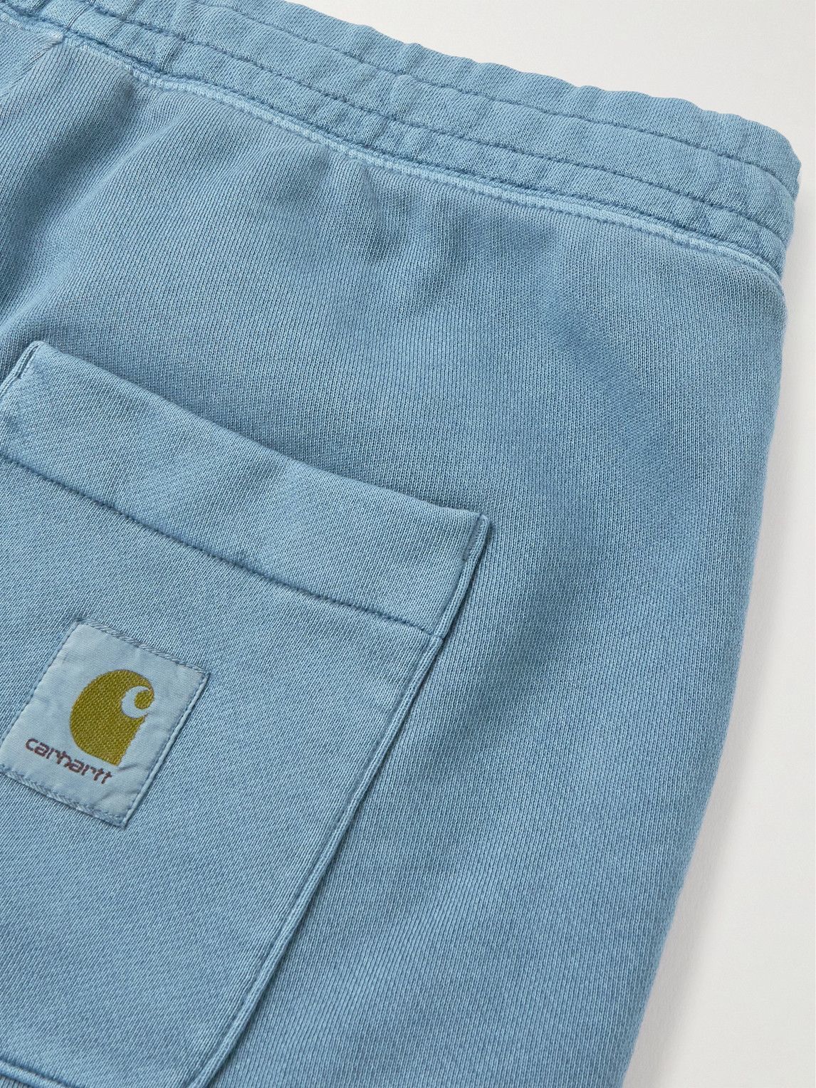 Carhartt WIP - Nelson Straight-Leg Pigment-Dyed Cotton-Jersey Shorts ...
