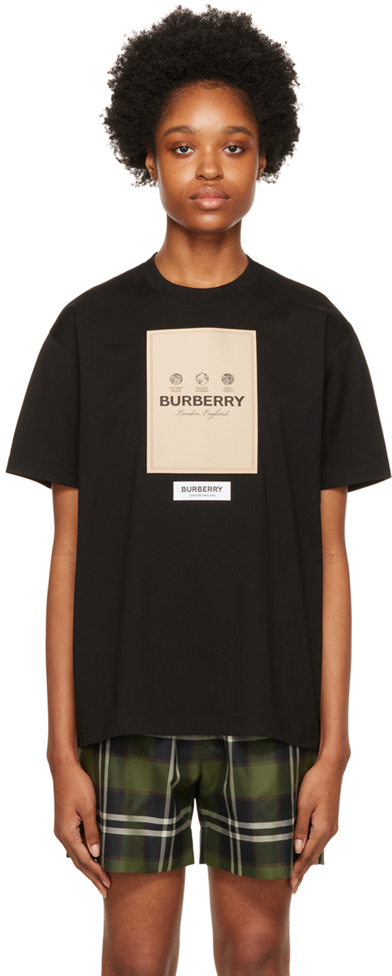 Photo: Burberry Black Cotton T-Shirt