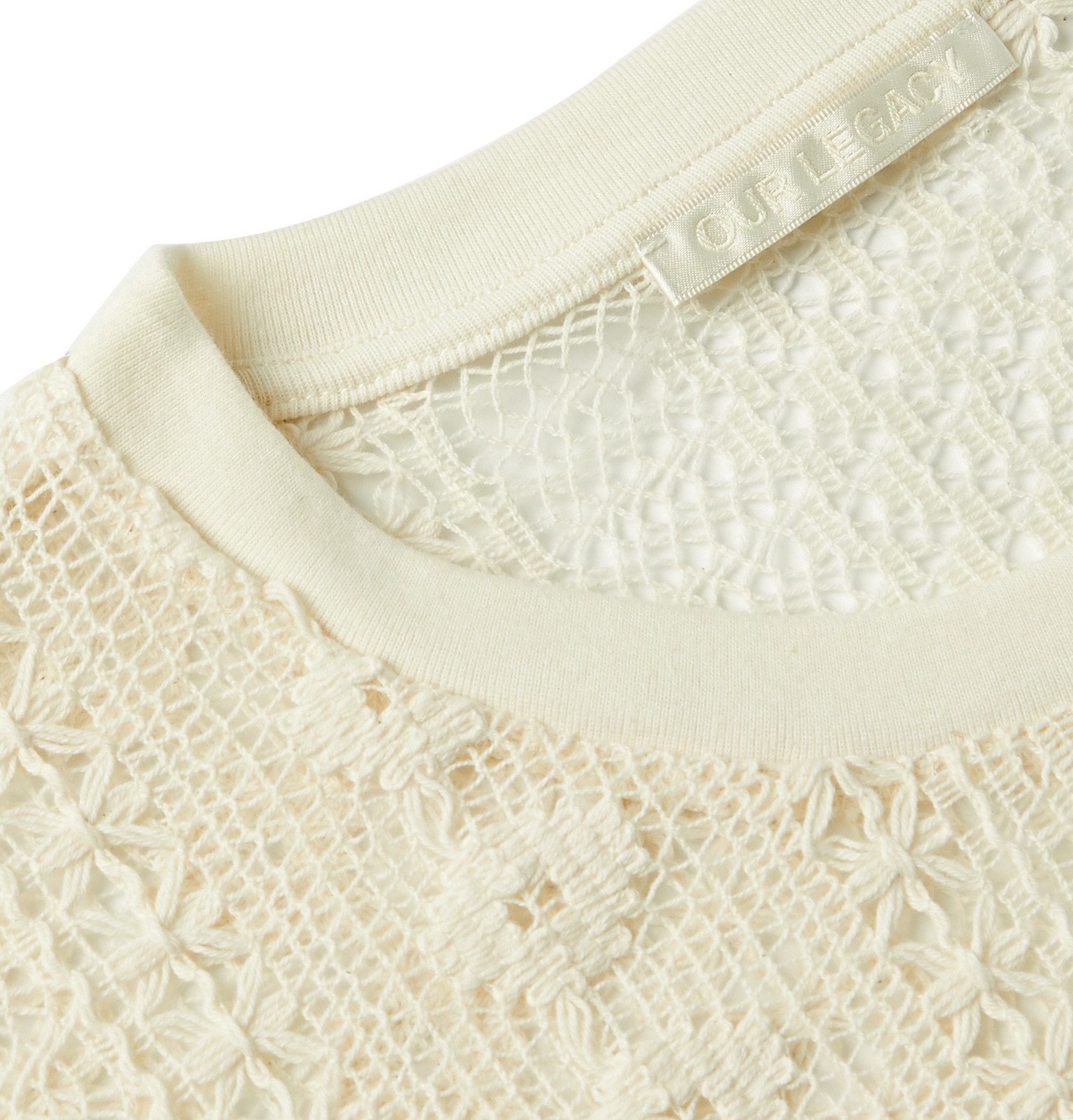Our Legacy - Crochet-Knit Cotton-Blend Tank Top - Neutrals Our Legacy