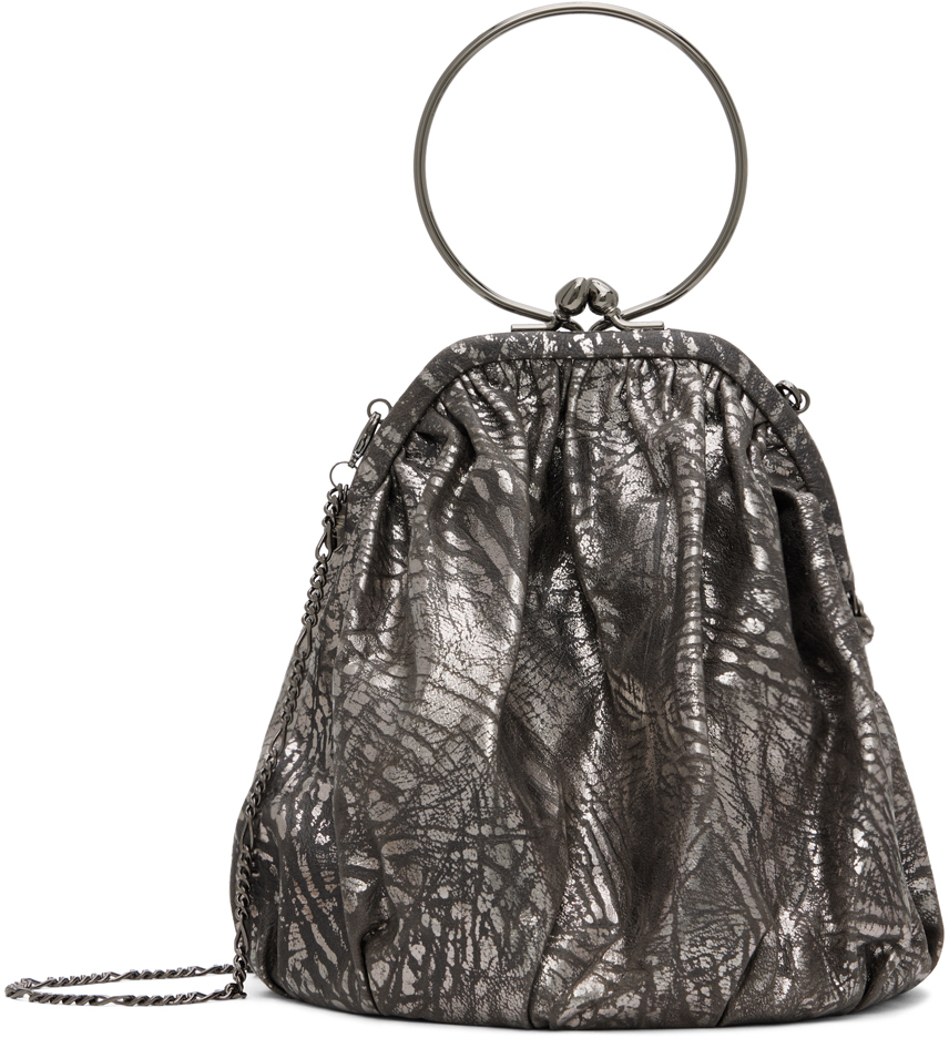 Yohji Yamamoto Silver Clasp Shoulder Bag Yohji Yamamoto