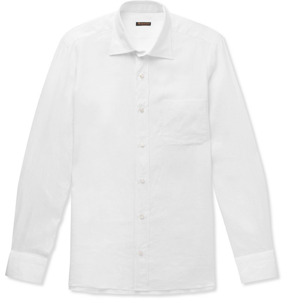 mens white cutaway collar shirt