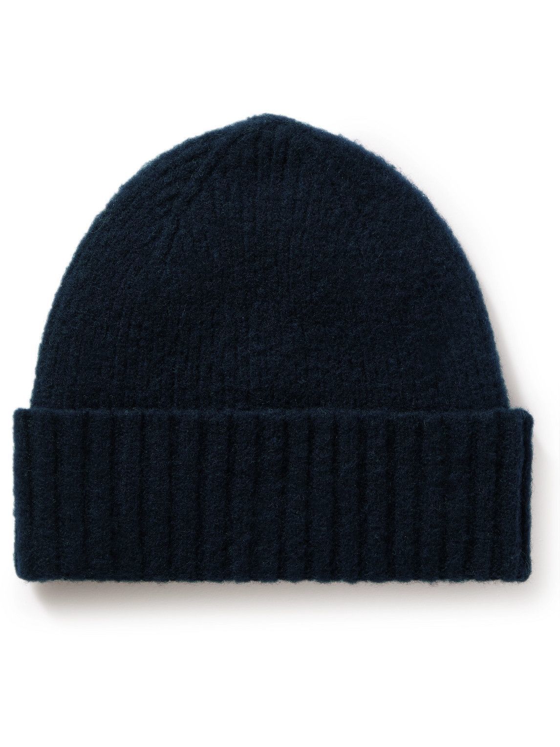 Mr P. - Ribbed Brushed-Lambswool Beanie Mr P.